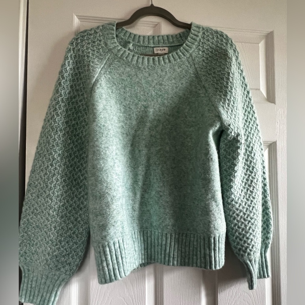 Teal J Crew Sweater